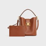 MEDIUM LOUISE BAG IN SMOOTH CALFSKIN TAN - Image 4